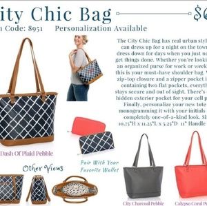 Thirty one dash of plaid City Chic bag